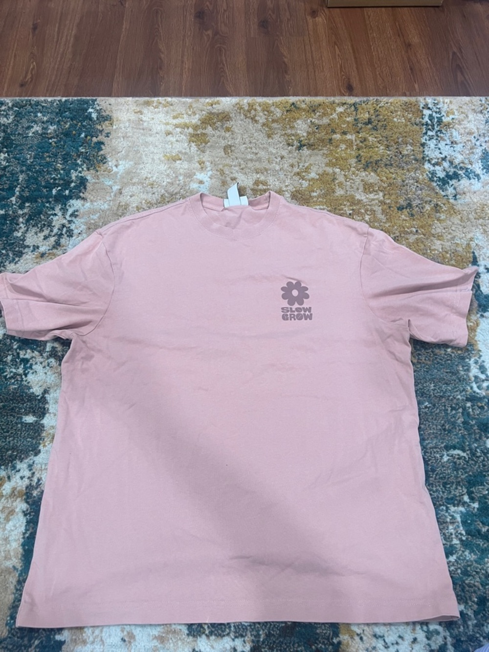 H&M Soft Pink 'Slow Grow' Graphic Tee